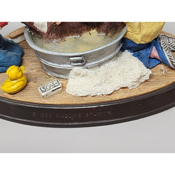 Norman Rockwell Family Authorized Edition Splish Splash Figurine 1990 - Picture 9 of 12